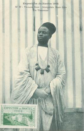 CPA FRANCE 44 " Nantes, Un Sénégalais Race Gaolo" / Exposition de 1904 " / VILLAGE NOIR