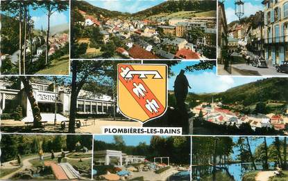 / CPSM FRANCE 88 "Plombières les Bains, rue Stanislas, casino, golf miniature, petite moulin, Parc"