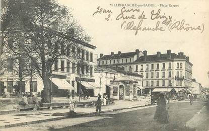 CPA FRANCE 69 " Villefranche sur Saone, Place Carnot"