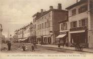 69 RhÔne CPA FRANCE 69 " Villefranche sur Saône, Hôtel de l'Ecu de France et Rue Nationale"