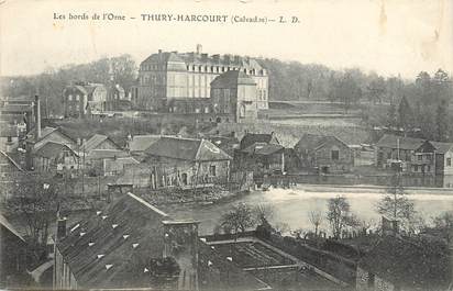 / CPA FRANCE 14 "Les bords de l'Orne, Thury Harcourt"