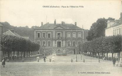 / CPA FRANCE 14 "Orbec, place de l'hôtel de ville"