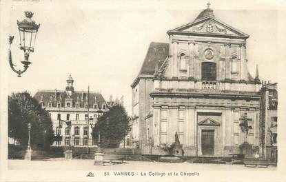 CPA FRANCE 56 " Vannes, Le collège et le chapelle"