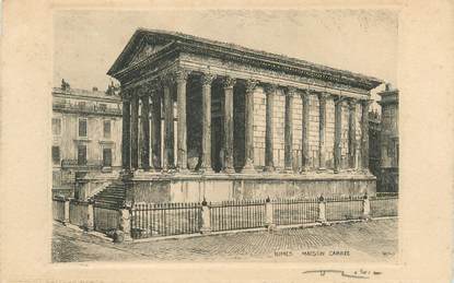 CPA FRANCE 30 " Nimes, Maison carrée"