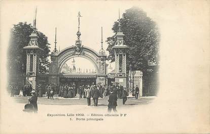 CPA FRANCE 59 " Lille, La porte principale de l'exposition de 1902"