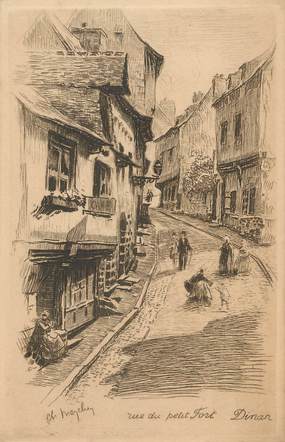 CPA FRANCE 22 " Dinan, Rue du Petit Port"