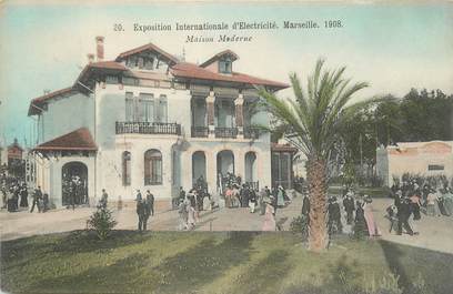 CPA FRANCE 13 " Marseille, Maison moderne" / EXPOSITION INTERNATIONALE D'ELECTRICITE 1908