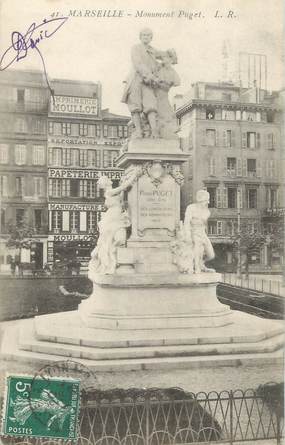 CPA FRANCE 13 " Marseille, Le monument Puget"