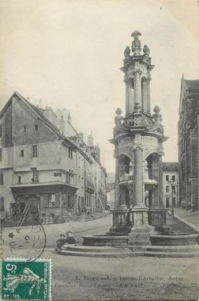 CPA FRANCE 71 " Autun, Fontaine St Lazare"