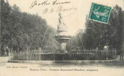 CPA FRANCE 83 " Barjols, Fontaine Raynouard"