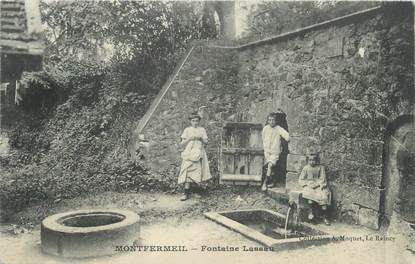 CPA FRANCE 93 " Montfermeil, Fontaine Lassau"