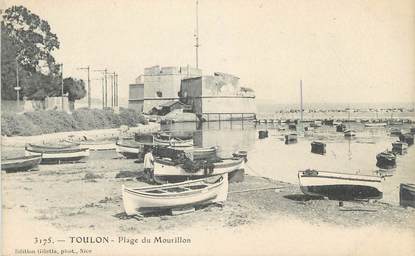CPA FRANCE 83 " Toulon, Plage du Mourillon"