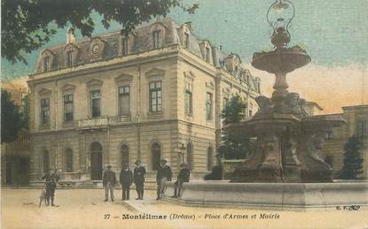 CPA FRANCE 26 " Montélimar, Place d'Armes et Mairie"