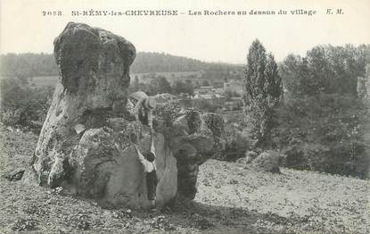 CPA FRANCE 78 " St Rémy les Chevreuse, Les Rochers au dessus du village"