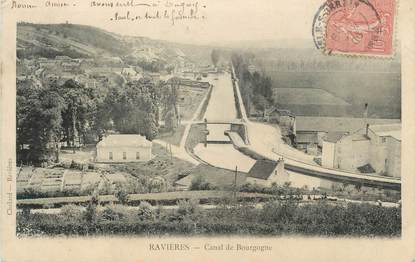 CPA FRANCE 89 " Ravières, Canal de Bourgogne"