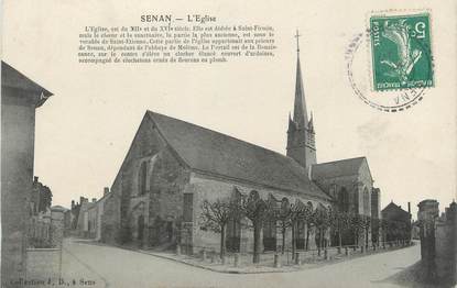 CPA FRANCE 89 " Senan, L'église"