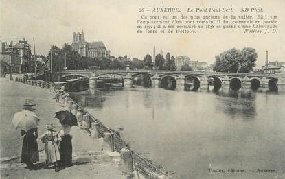 CPA FRANCE 89 "Auxerre, Le Pont Paul Bert"