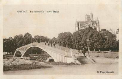 CPA FRANCE 89 "Auxerre, La passerelle "