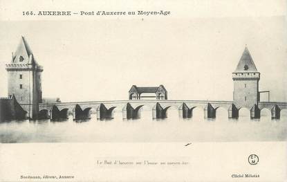 CPA FRANCE 89 "Auxerre, Pont d'Auxerre au moyen âge"