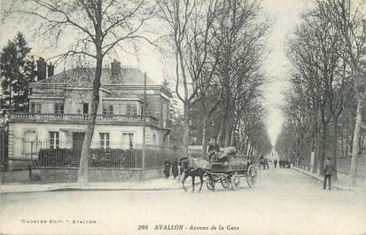 CPA FRANCE 89 "Avalllon, Avenue de la Gare"