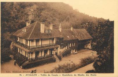 CPA FRANCE 89 "Avalllon, Vallée du Cousin, Hostellerie du Moulin des Ruats"