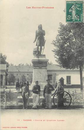 CPA FRANCE 65 " Tarbes, Statue et quartier Larrey"