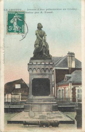 CPA FRANCE 80 " Le Crotoy, La Statue de Jeanne d'Arc"