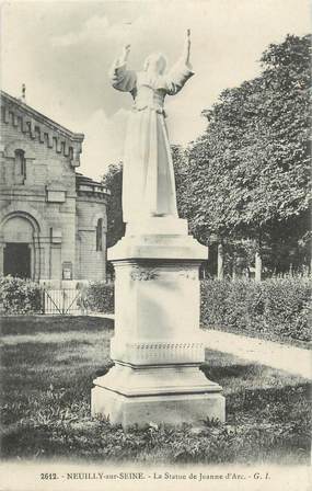 CPA FRANCE 92 " Neuilly sur Seine, La Statue de Jeanne d'Arc"