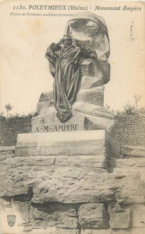 CPA FRANCE 69 " Poleymieux, Le Monument Ampère"