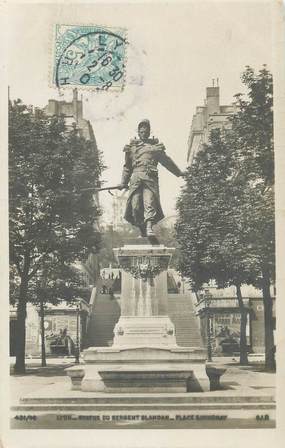 CPSM FRANCE 69 " Lyon, Statue du Sergent Blandan"