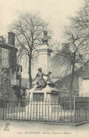 CPA FRANCE 56 "Ploermel, Statue d'Alphonse Guérin"