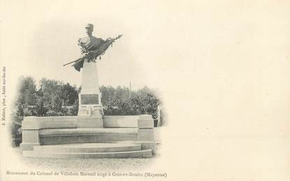 CPA FRANCE 53 " Grez en Bouère, Le monument du Colonel de Villebois Mareuil"