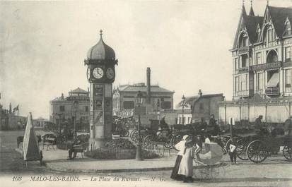 CPA FRANCE 59 " Malo les Bains, La Place du Kursaal"