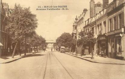 CPA FRANCE 59 " Malo les Bains, Avenue Faidherbe'