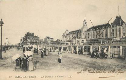 CPA FRANCE 59 " Malo les Bains, La Digue et le Casino'"