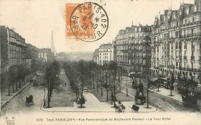 CPA FRANCE 75015 " Paris, Vue panoramique du Boulevard Pasteur "