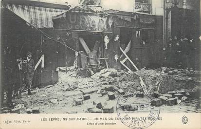 CPA FRANCE 75 " Paris, Catastrophe du Zeppelin"