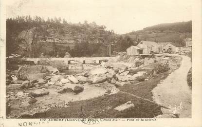 CPA FRANCE 48 " Auroux, Pont de la Scierie"