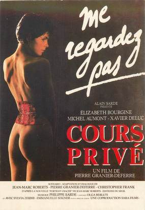 CPSM CINEMA / AFFICHE de COURS PRIVE