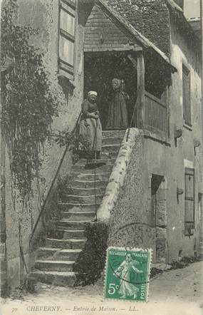 CPA FRANCE 41 " Cheverny, Entrée d'une maison"