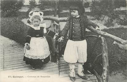 / CPA FRANCE 29 "Costumes de Rosporden" / FOLKLORE