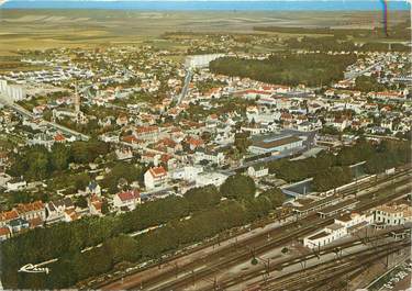 CPSM FRANCE 89 " Laroche Migennes, Vue aérienne, la gare"