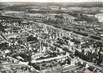 CPSM FRANCE 89 " Laroche Migennes, Vue aérienne sur l'église et Quartier de la Gare et le marché"