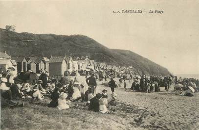 CPA FRANCE 50 " Carolles, La plage"