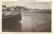 50 Manche CPA FRANCE 50 " Morsalines, Le rivage et la plage"