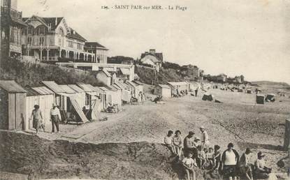 CPA FRANCE 50 " St Pair sur Mer, La plage"