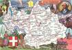 CPSM FRANCE 73" Carte géographique de la Savoie "