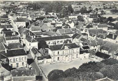 CPSM FRANCE 37 " St Martin le Beau, La Mairie et le Groupe Scolaire"