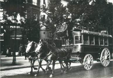 CPSM FRANCE 75 " Paris en 1900, La Madelaine Bastielle à son départ"