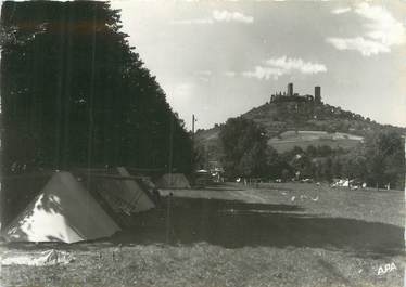 CPSM FRANCE 46 " St Céré, Le terrain de camping et les tours de St Laurent"